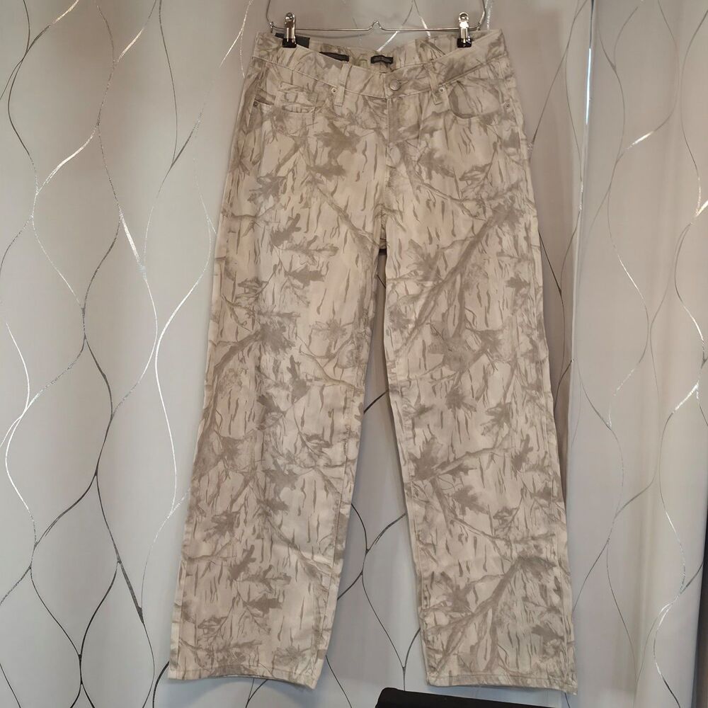NWT Wild Fable Target Grey Tan Camo Low Rise Baggy Jeans Size 10R
